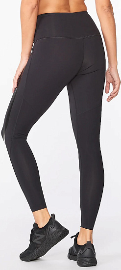Тайтсы женские 2XU Motion Hi-Rise Compression Tall Black - Фото 2 большая