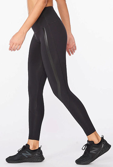 Тайтсы женские 2XU Motion Hi-Rise Compression Tall Black - Фото 3 большая