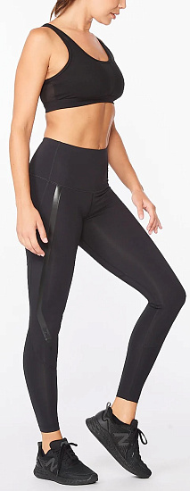Тайтсы женские 2XU Motion Hi-Rise Compression Tall Black - Фото 4 большая