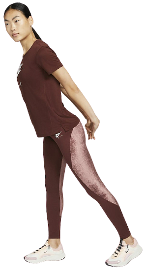 Тайтсы женские Nike Air Dri-FIT Fast Bordo - Фото 3 большая
