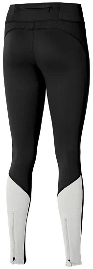 Тайтсы женские Mizuno Warmalite Black/Pristine - Фото 2 большая