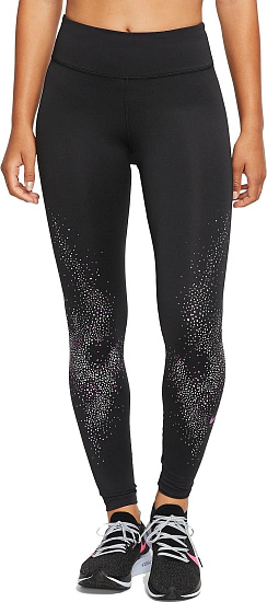 Брюки женские Nike Fast Flsh Gx Black/Vivid Purple - Фото 2 большая