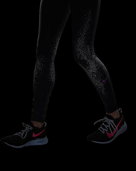 Брюки женские Nike Fast Flsh Gx Black/Vivid Purple - Фото 8 большая