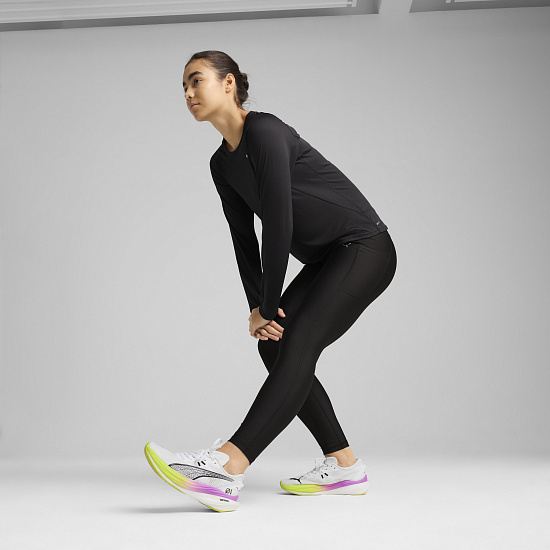 Тайтсы женские Puma Run Vel FL Black - Фото 5 большая