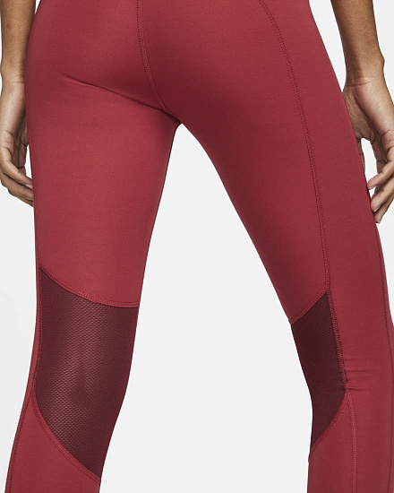 Тайтсы женские Nike Epic Fast Pomegranate/Dark Beetroot - Фото 4 большая