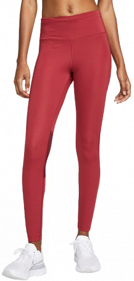 Тайтсы женские Nike Epic Fast Pomegranate/Dark Beetroot - Фото 1 большая