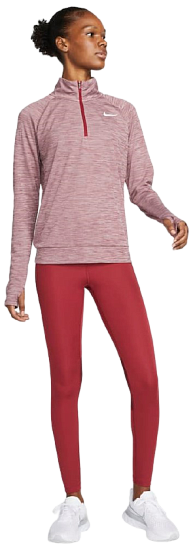 Тайтсы женские Nike Epic Fast Pomegranate/Dark Beetroot - Фото 6 большая