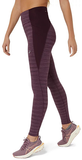 Тайтсы женские ASICS Nagino Run Dark Aubergine Heather - Фото 6 большая