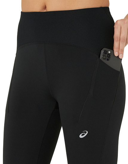 Тайтсы женские ASICS Road Winter High Waist Black - Фото 3 большая