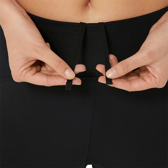 Тайтсы женские ASICS Road Winter High Waist Black - Фото 4 большая