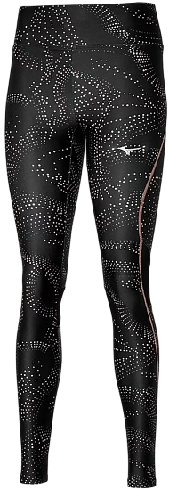 Тайтсы женские Mizuno Active Tights Black/Apricot Ice - Фото 1 большая