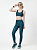 Тайтсы женские Mizuno Active Tights Blue Wing Teal - Фото 6 малая