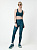 Тайтсы женские Mizuno Active Tights Blue Wing Teal - Фото 7 малая