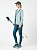 Тайтсы женские Mizuno Active Tights Blue Wing Teal - Фото 8 малая