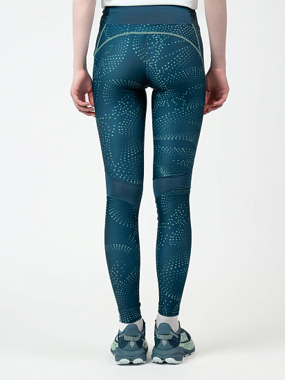 Тайтсы женские Mizuno Active Tights Blue Wing Teal - Фото 5 большая