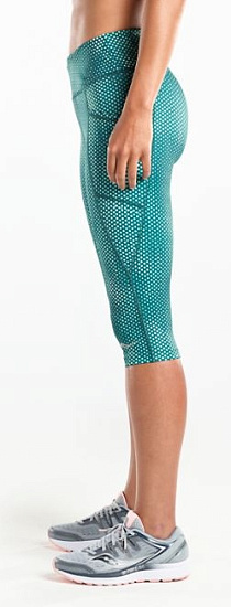 Тайтсы женские Saucony 3/4 Bullet Capri 2.0 June Bug Print - Фото 3 большая