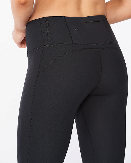 Тайтсы женские 2XU Light Speed Mid-Rise Compression Tall Black - Фото 6 большая