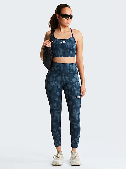 Тайтсы женские The North Face Flex 25in Print Summit Navy Diffused Nature Print - Фото 8 большая