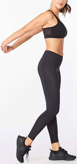 Тайтсы женские 2XU Motion Mid-Rise Compression Black - Фото 4 большая