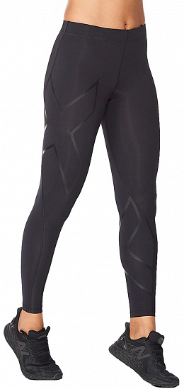 Тайтсы женские 2XU Core Compression Black - Фото 1 большая