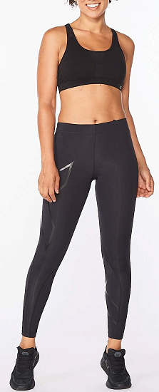 Тайтсы женские 2XU Core Compression Black - Фото 2 большая
