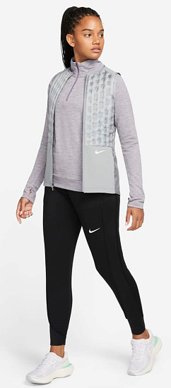 Брюки женские Nike Therma-FIT Essential Black/Black - Фото 2 большая