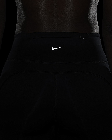 Тайтсы женские Nike Epic LX Crop Black/Reflective Silver - Фото 4 большая
