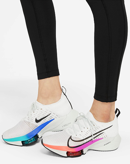 Тайтсы женские Nike Dri-Fit Fast Black/Reflective Silv - Фото 8 большая