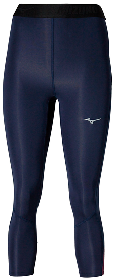Тайтсы женские Mizuno Core Impulse 3/4 Baritone Blue - Фото 1 большая