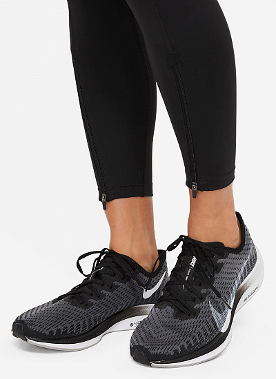 Тайтсы женские Nike Epic Faster 7/8 Black/Gunsmoke - Фото 10 большая
