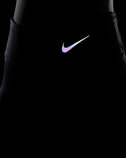 Тайтсы женские Nike Epic Faster 7/8 Black/Gunsmoke - Фото 12 большая