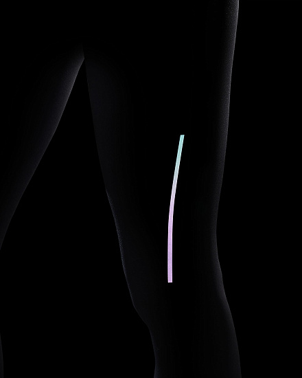 Тайтсы женские Nike Epic Faster 7/8 Black/Gunsmoke - Фото 13 большая