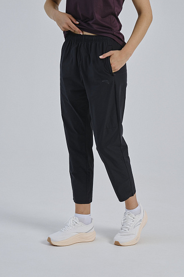 Брюки женские Anta Running Black - Фото 6 большая