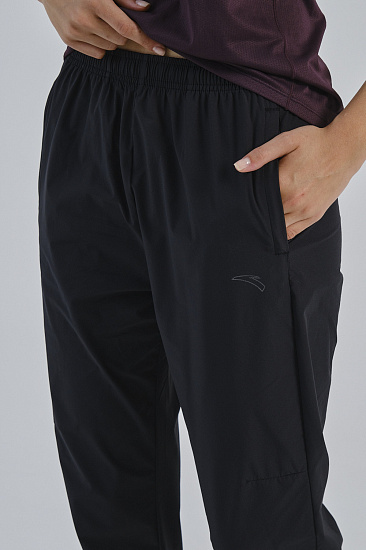 Брюки женские Anta Running Black - Фото 8 большая