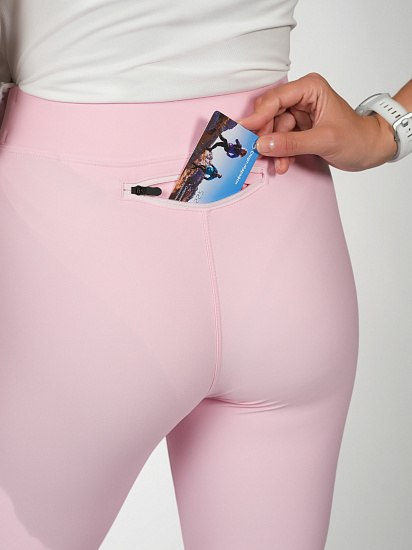 Тайтсы женские Mizuno Alpha 7/8 Pinkesque - Фото 7 большая