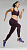 Тайтсы женские Puma Run Fav Vel Fl Midnight Plum - Фото 5 малая