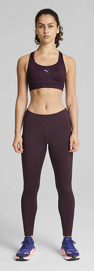Тайтсы женские Puma Run Fav Vel Fl Midnight Plum - Фото 8 большая