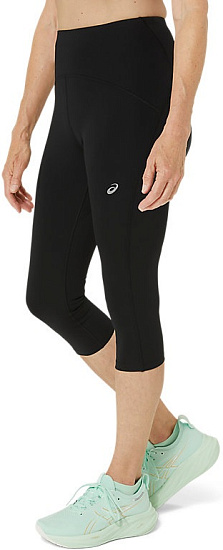 Тайтсы женские ASICS Road High Waist Capri Performance Black - Фото 3 большая