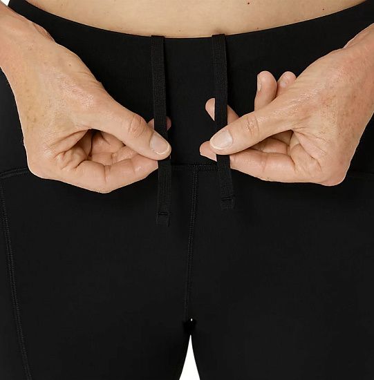 Тайтсы женские ASICS Road High Waist Capri Performance Black - Фото 5 большая