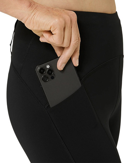 Тайтсы женские ASICS Road High Waist Capri Performance Black - Фото 6 большая