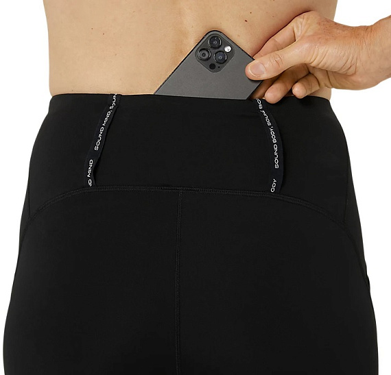 Тайтсы женские ASICS Road High Waist Capri Performance Black - Фото 7 большая