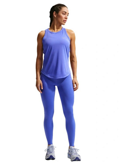 Тайтсы женские Nike Dri-FIT Swift HR 7/8 Sapphire/Reflective Silv - Фото 7 большая