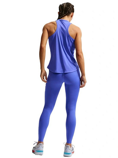 Тайтсы женские Nike Dri-FIT Swift HR 7/8 Sapphire/Reflective Silv - Фото 8 большая