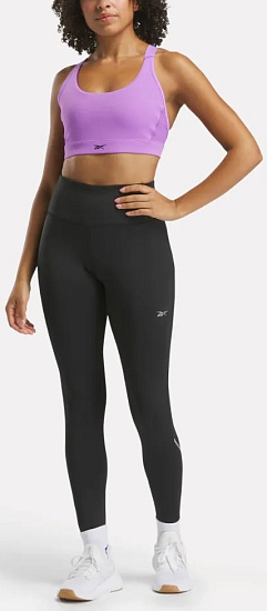Тайтсы женские Reebok Lux Speed Hr Черный - Фото 2 большая