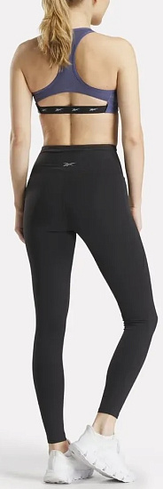 Тайтсы женские Reebok Lux Hr Черный - Фото 4 большая