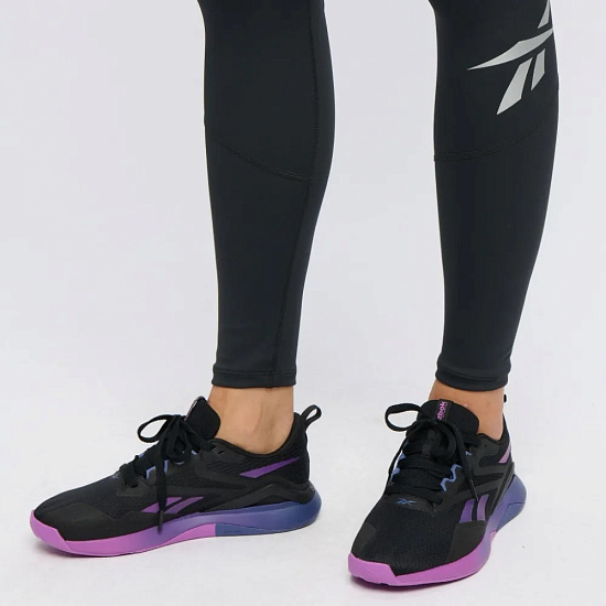 Тайтсы женские Reebok Running Vector Черный - Фото 4 большая