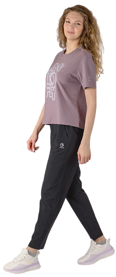 Брюки женские Anta Cross Training Basic Black - Фото 6 большая