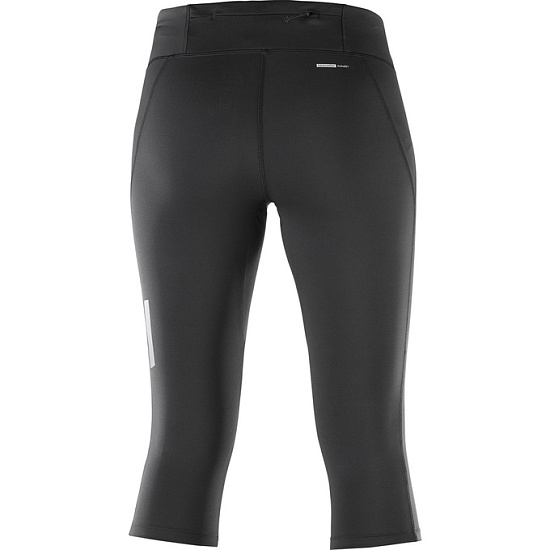Тайтсы женские Salomon Agile Mid Black - Фото 2 большая
