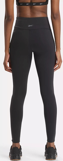 Тайтсы женские Reebok Lux Hr Black - Фото 4 большая