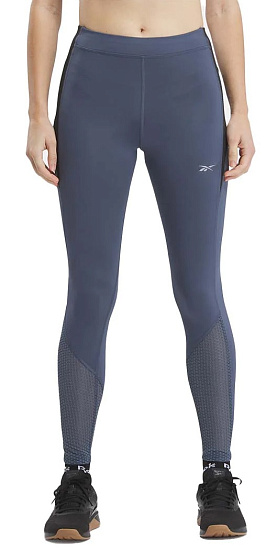 Тайтсы женские Reebok Running Vector Blue Sky - Фото 3 большая